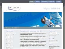 Tablet Screenshot of marchwooddentalpractice.com